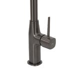 Torneira Monocomando Gourmet de Pia para Cozinha com Bica Alta Articulável Cinza Mônaco Jiwi