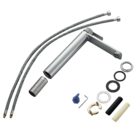 Torneira Monocomando de Pia para Banheiro com Bica Alta Cromado Escovado Neo Delinia