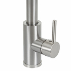 Torneira Monocomando Gourmet de Pia para Cozinha com Bica Alta Extensível Inox Escovado Econocozi Jiwi