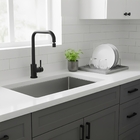 Torneira Monocomando de Pia para Cozinha com Bica Alta Flexível Preto Fosco Easy Kitchen Luvia