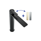 Torneira Monocomando de Pia para Banheiro com Bica Alta Preto Fosco Neo Delinia