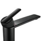 Torneira Monocomando de Pia para Banheiro com Bica Alta Preto Fosco Neo Sensea