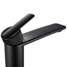 Torneira Monocomando de Pia para Banheiro com Bica Alta Preto Fosco Neo Sensea