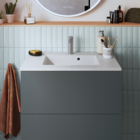 Torneira Monocomando de Pia para Banheiro com Bica Baixa Cromado Escovado Neo Delinia