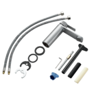 Torneira Monocomando de Pia para Banheiro com Bica Baixa Cromado Escovado Neo Delinia