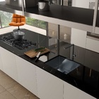 Torneira Monocomando de Pia para Cozinha com Bica Média Cinza Escuro Debacco