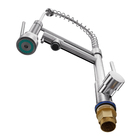 Torneira Monocomando Gourmet Saída para Água Filtrada de Pia para Cozinha Bica Média Flexível Inox Escovado DUO Civit