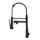 Torneira Monocomando Gourmet com Saída para Água Filtrada de Pia para Cozinha Bica Média Flexível Preto Fosco DUO Civit