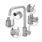 Torneira Monocomando de Pia para Cozinha Gourmet aço inox esc