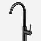 Torneira Monocomando De Piso Para Banheira (fiora Preta Fosca)