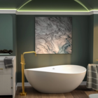 Torneira Monocomando De Piso Para Banheira (lena Grafite Fosc