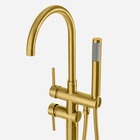 Torneira Monocomando De Piso Para Banheira (maule Dourada)