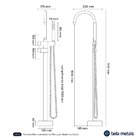 Torneira Monocomando De Piso Para Banheira (maule Dourada)