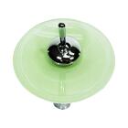 Torneira Monocomando De Vidro Redonda Alta Branca