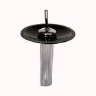 Torneira Monocomando De Vidro Redonda Alta Grafite