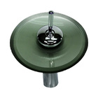 Torneira Monocomando De Vidro Redonda Alta Prata