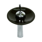 Torneira Monocomando De Vidro Redonda Alta Preta