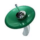 Torneira Monocomando De Vidro Redonda Alta Verde