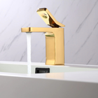 Torneira Monocomando Dourada Gold Bica Baixa Luxo Banheiro La