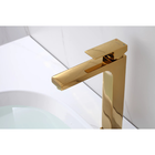 Torneira Monocomando Dourado Gold Quadrada Banheiro Lavabo Bi