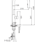 Torneira Monocomando Extensível Cozinha Gourmet Dourada Gold