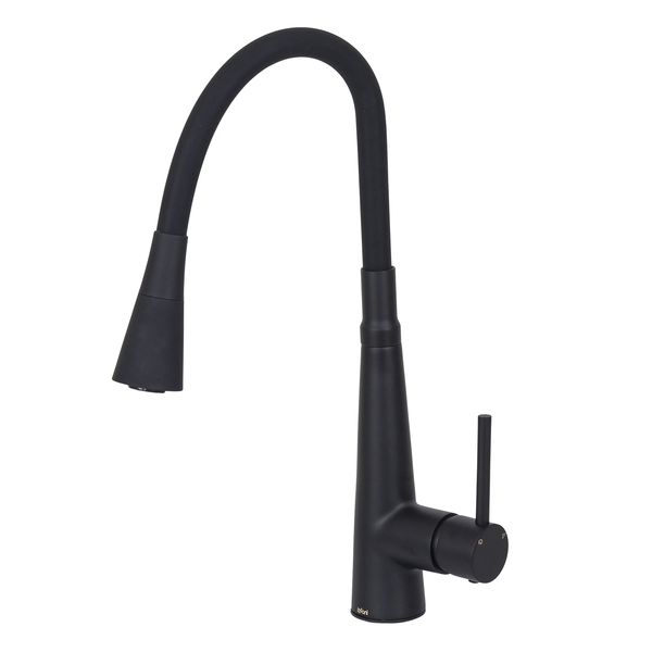 Torneira Monocomando Flex para Pia de Cozinha Bica Alta Preta BK99 Fani