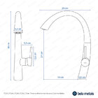 Torneira Monocomando Giratória De Cozinha (Malibu Níquel)