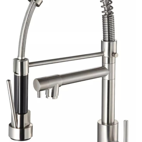 Torneira Monocomando Gourmet Aço Inox Escovado Mesa