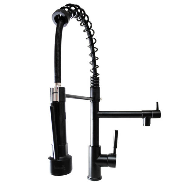 Torneira Monocomando Gourmet Black Baixa 50 Cm 3380