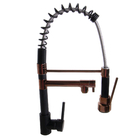 Torneira Monocomando Gourmet Black Com Rosê Gold