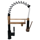 Torneira Monocomando Gourmet Black Com Rosê Gold 3340