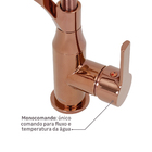 Torneira Monocomando Gourmet para Pia de Cozinha Bica Alta Cobre CB604 Fani