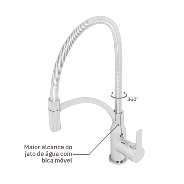 Torneira Monocomando Gourmet