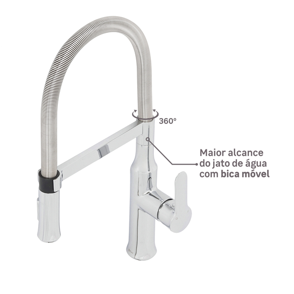 Torneira Monocomando Gourmet