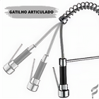 Torneira Monocomando Gourmet Cromada Para Cozinha 75cm 2 Saíd