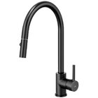 Torneira Monocomando Gourmet De Cozinha (barbados Preta Fosca)