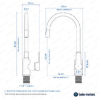 Torneira Monocomando Gourmet De Cozinha (Campeche Preta)