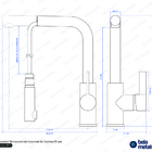 Torneira Monocomando Gourmet De Cozinha (chipre Preta Fosca)