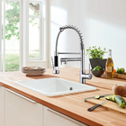 Torneira Monocomando Gourmet Flexível Cozinha Mesa Cromada