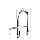 Torneira Monocomando Gourmet Luxo Ducha Regulável Extensor 48