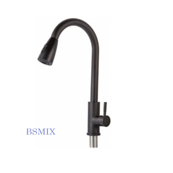 Torneira Monocomando Gourmet Misturador Preto Fosco Para Cozi