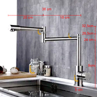 Torneira Monocomando Inox Articulada 360º Mesa Escovada 1/4