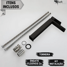 Torneira Monocomando Inox Resistente A Maresia Bica Alta Pret