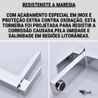 Torneira Monocomando Inox Resistente A Maresia Bica Baixa Cro