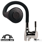 Torneira Monocomando Jato Duplo Flexível Silicone Preto 1/4v