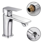 Torneira Monocomando Lavatório Banheiro Aço Inox 304 Cromada