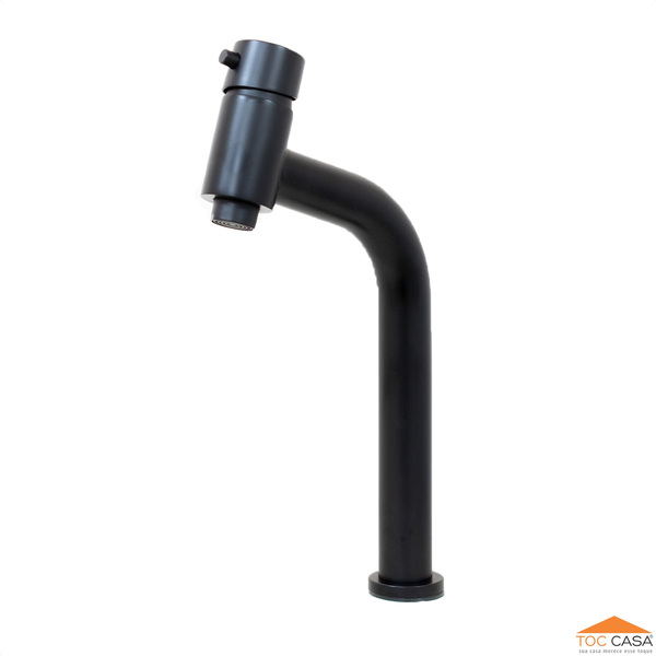 Torneira Monocomando Link Alta De Mesa Lavatório Cuba Black 1