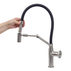 Torneira Monocomando Mesa Bica Alta Aço Escovado Detroit Jiwi