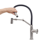 Torneira Monocomando Mesa Bica Alta Aço Escovado Detroit Jiwi