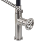 Torneira Monocomando Mesa Bica Alta Aço Escovado Detroit Jiwi